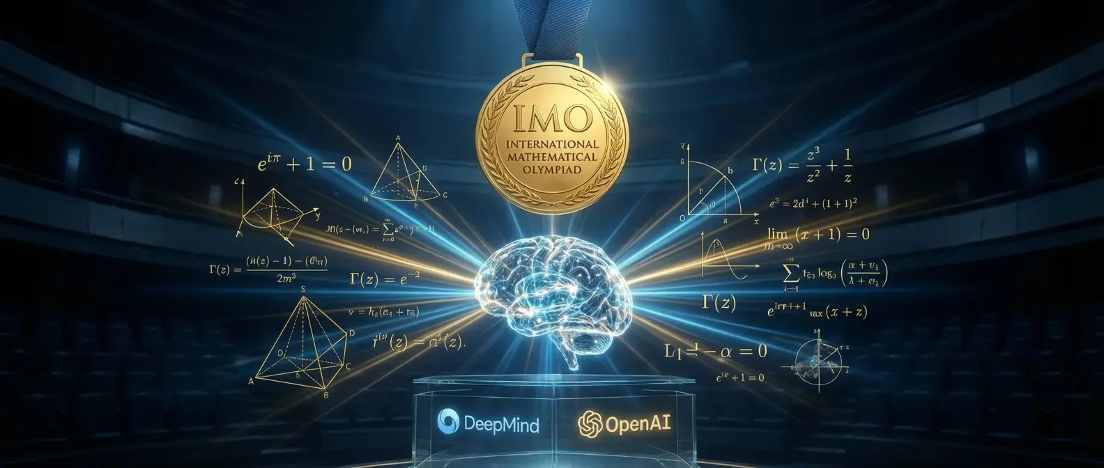 DeepMind's AlphaProof AI system earning gold medals at International Mathematical Olympiad competitions
