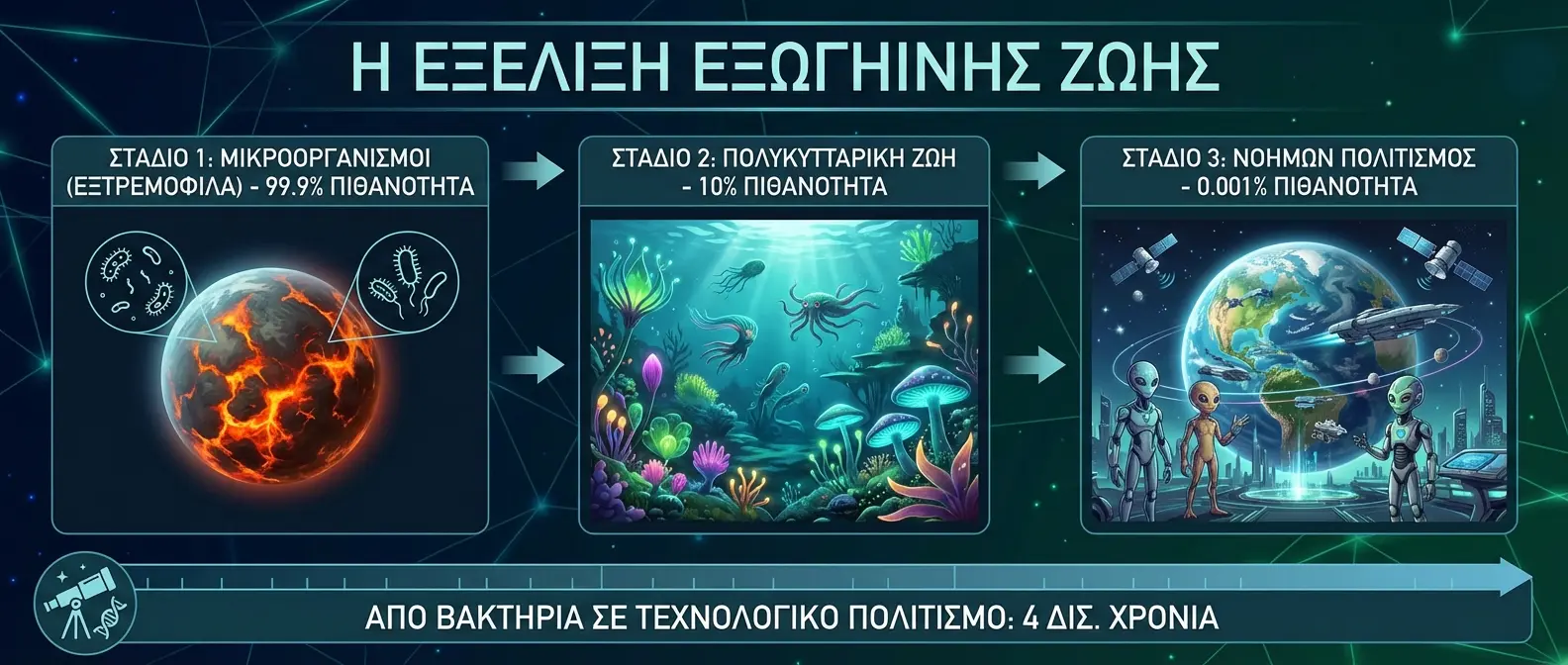 Στάδια εξέλιξης από μικρόβια σε προχωρημένους πολιτισμούς