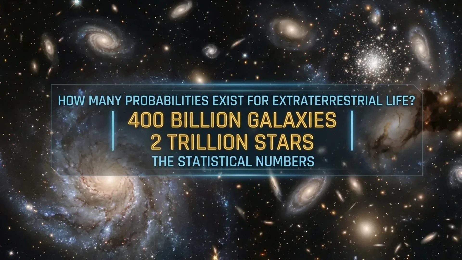 Statistical probability chart showing odds of alien life existing in the observable universe