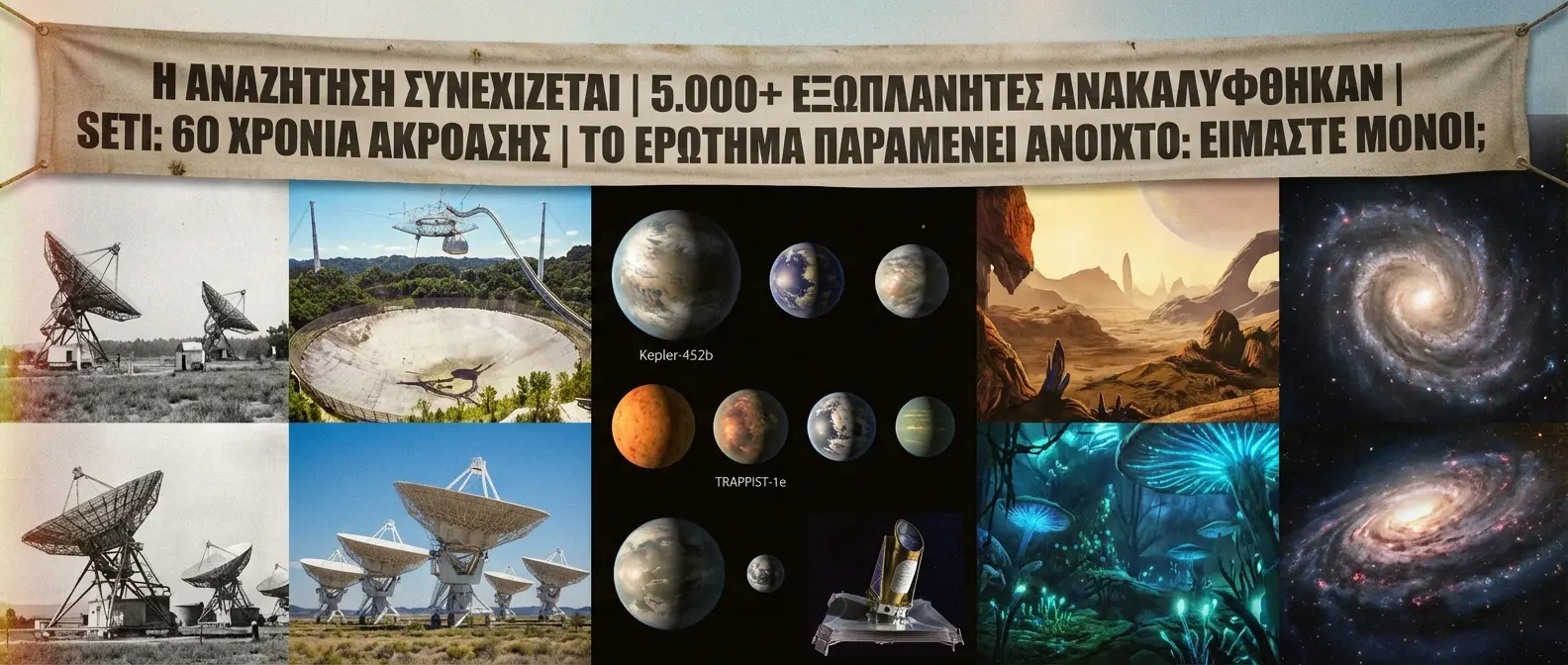 SETI τηλεσκόπια και εξωπλανήτες στην αναζήτηση ζωής