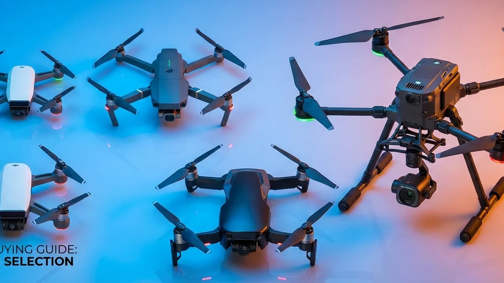 Comparison of the best drones of 2026 including DJI Air 3S, Mini 4 Pro and Potensic alternatives