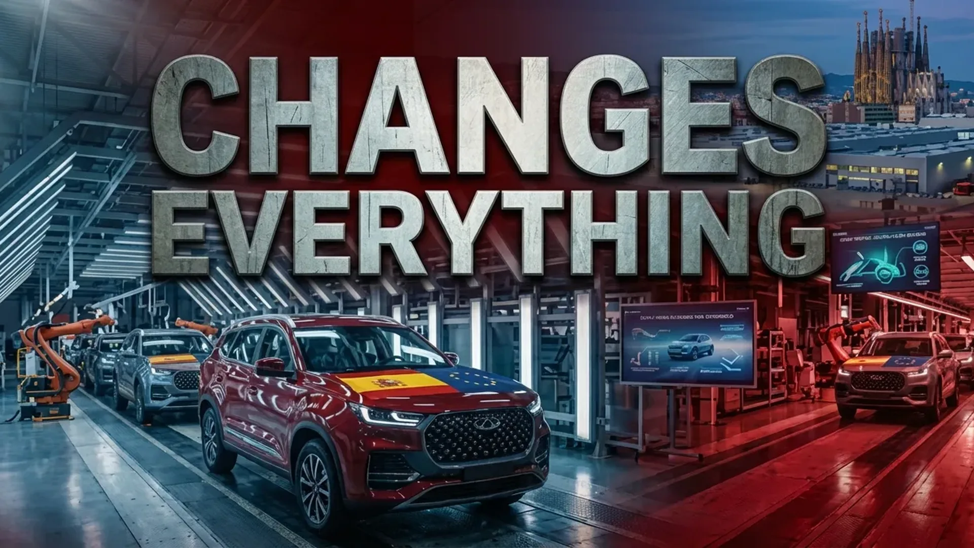 Electric car charging station on a Greek island with Mediterranean sea view and traditional white buildings