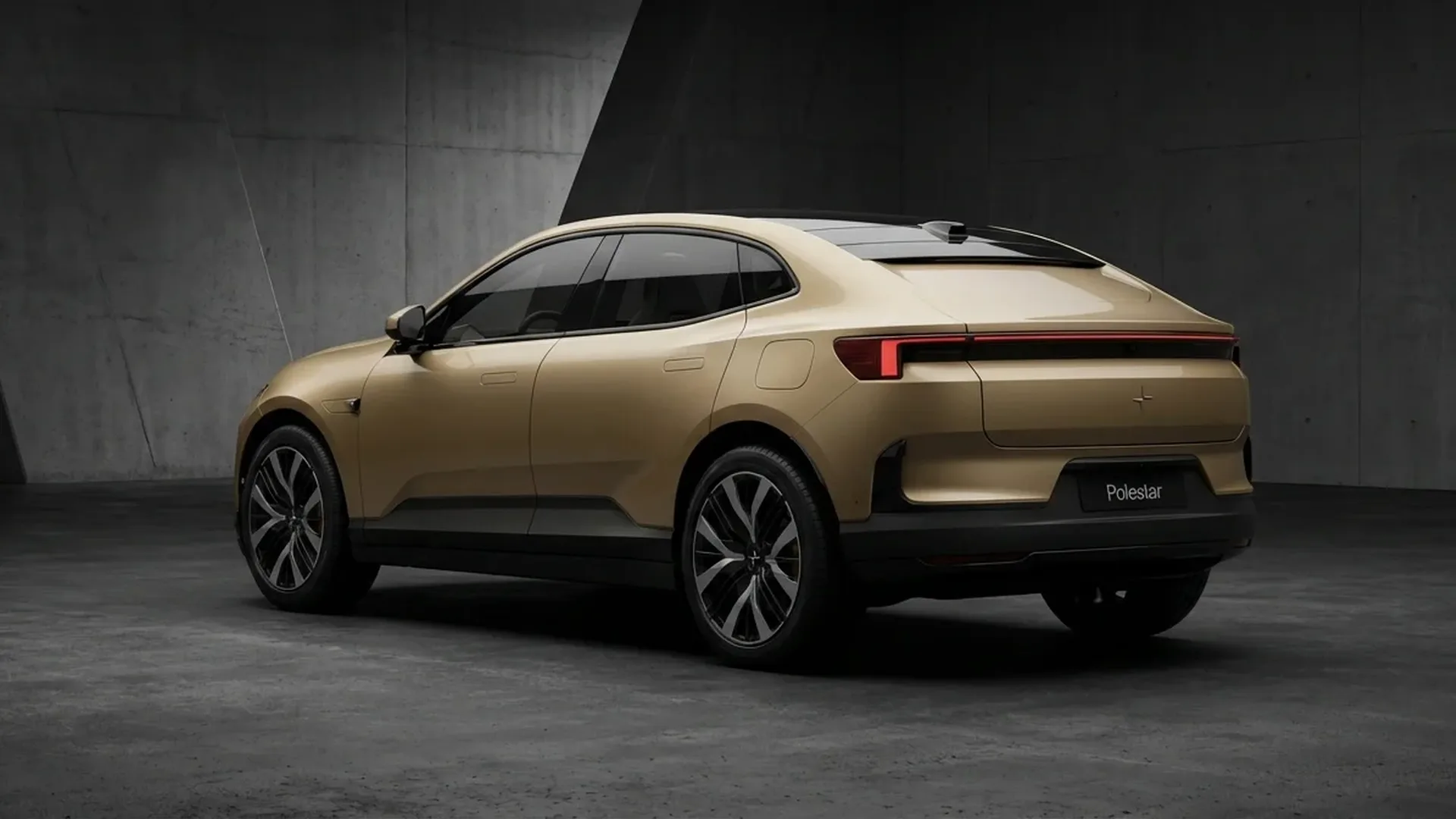 Polestar 4 exterior showing sleek coupe SUV design without rear window