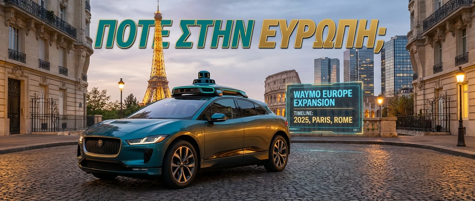 Waymo robotaxi on test run in European city during 2026 trials