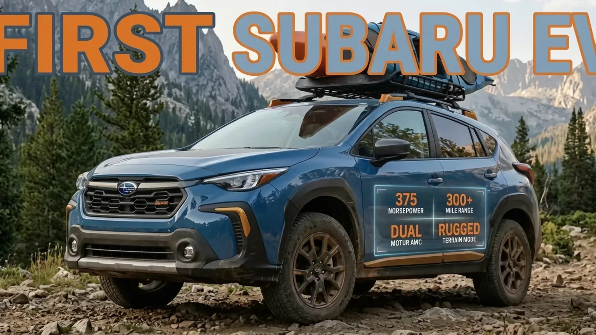 Subaru Trailseeker electric SUV showcasing rugged off-road design and adventure-ready exterior styling