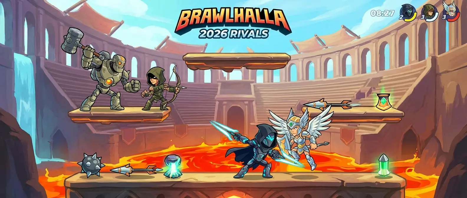Brawlhalla platform fighter με crossover characters