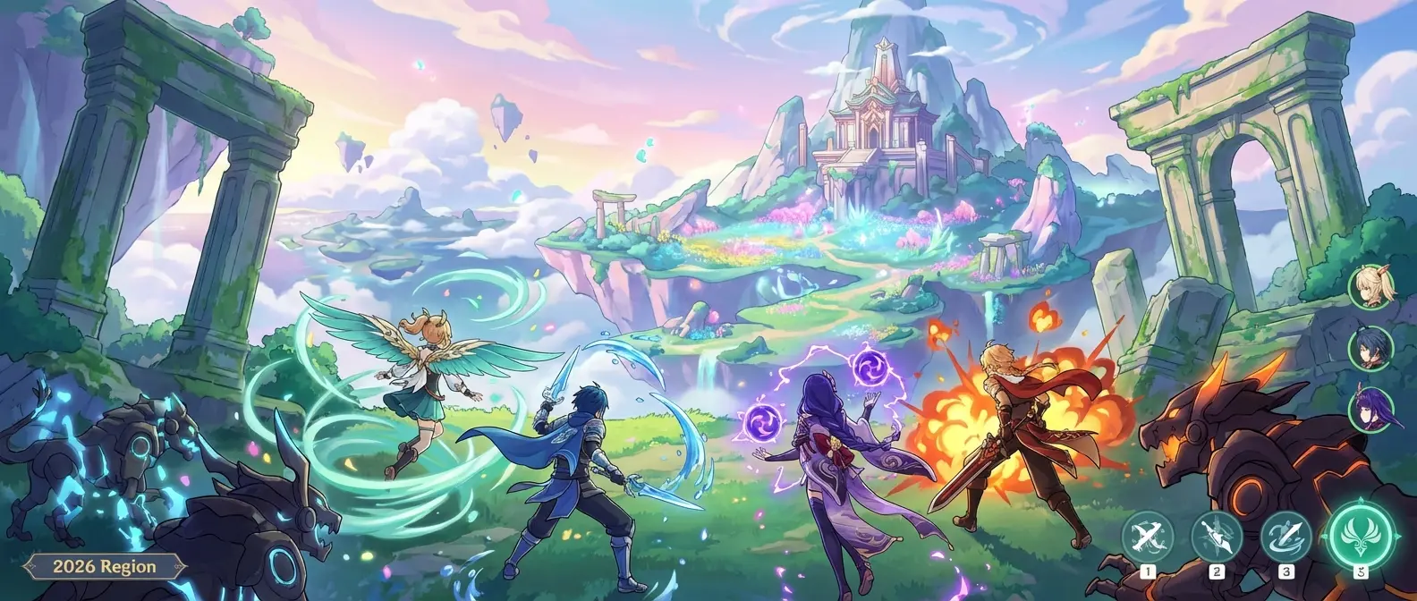 Genshin Impact open world exploration στο Natlan