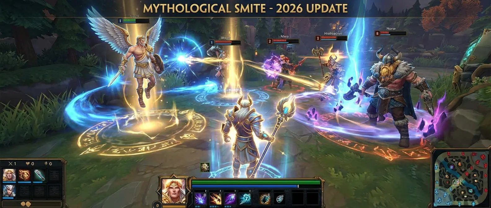 Smite mythology MOBA action με Greek gods