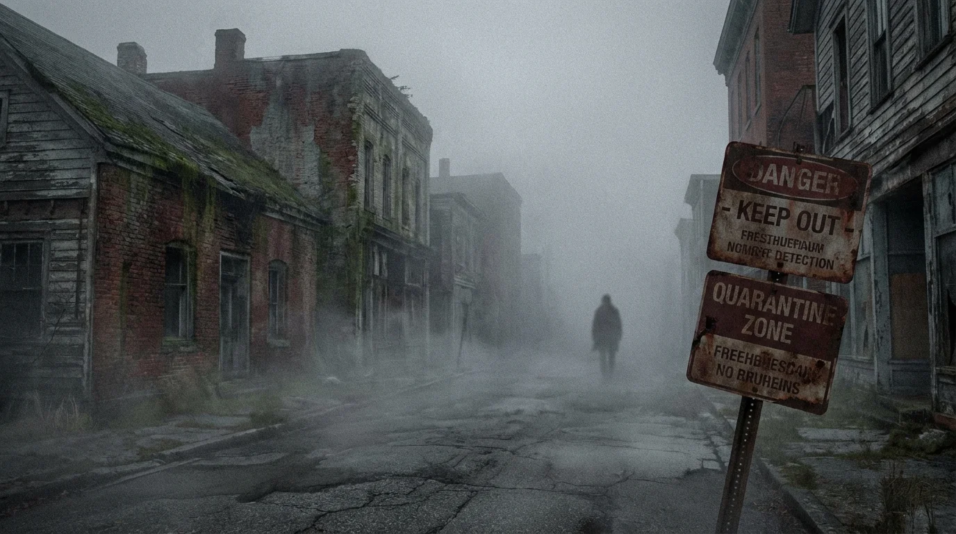 Silent Hill Townfall screenshot showing first-person perspective psychological horror gameplay