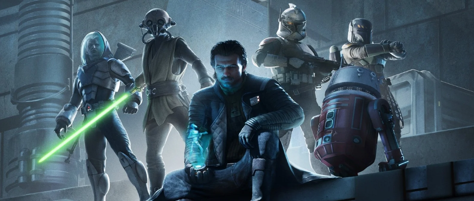 Star Wars Zero Company gameplay showing turn-based tactical combat during the Clone Wars with clone troopers and battle droids