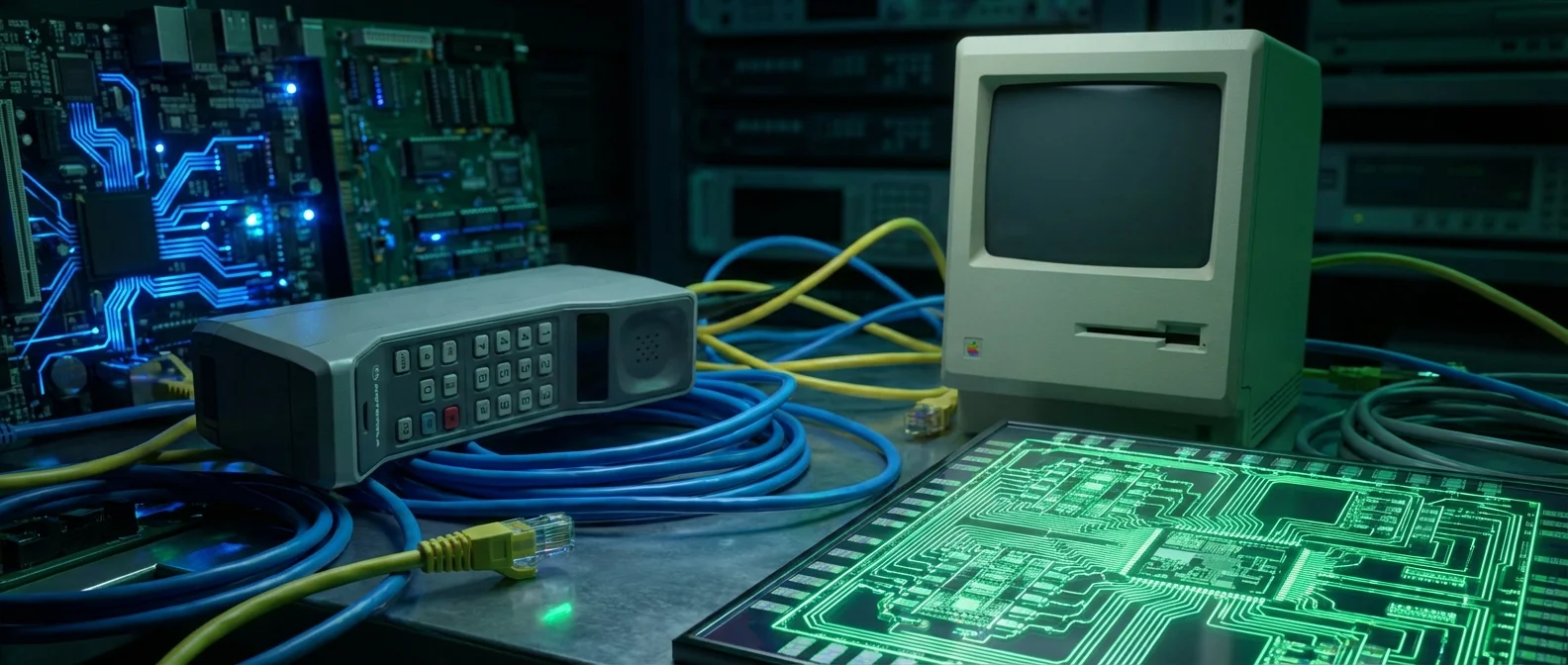 Microprocessor chips and early personal computers transforming society