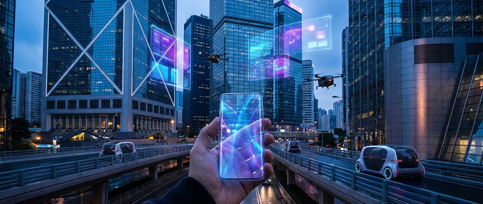 Modern smartphones and AI systems defining the digital age