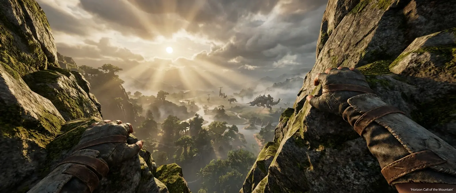 Horizon Call of the Mountain exclusive PSVR2 game with stunning graphics