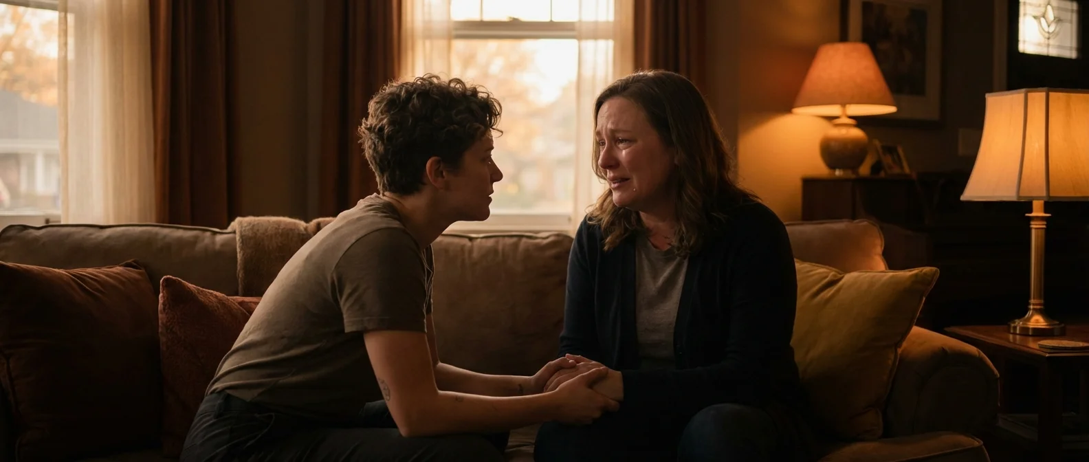 Person showing empathy through active listening and emotional connection in a professional setting