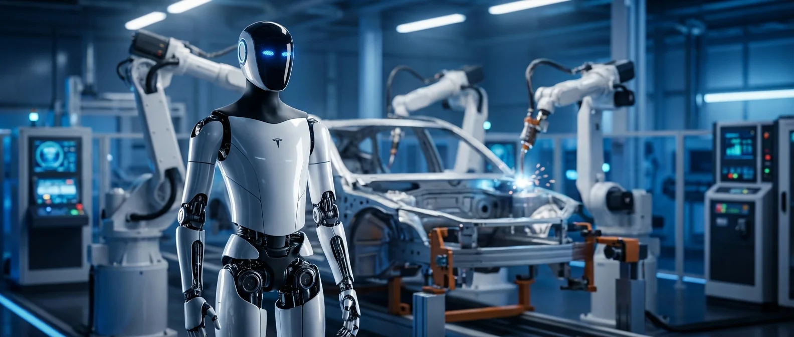 Tesla Optimus Gen 3 humanoid robot prototype showcasing advanced bipedal locomotion and dexterous hand capabilities