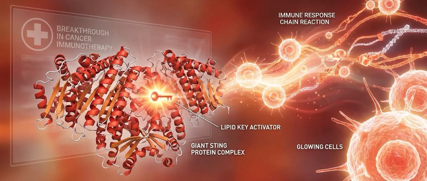 STING pathway activation by lipids showing cellular immune response mechanisms against cancer