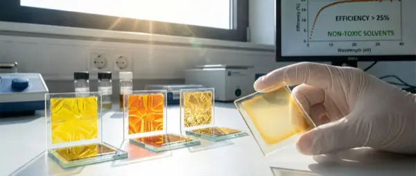 New Perovskite Solar Cell Produced Without Toxic Solvents