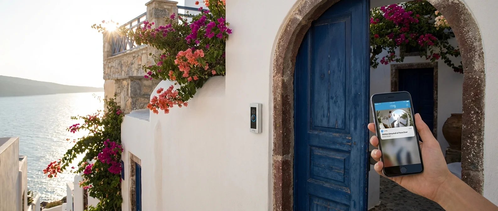 Ring Video Doorbell 2026 mounted on front door showing sleek design and camera lens