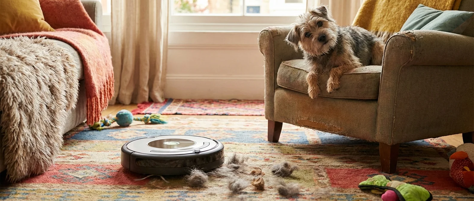 Top robot vacuum cleaners specifically designed for pet hair removal and anti-tangle technology