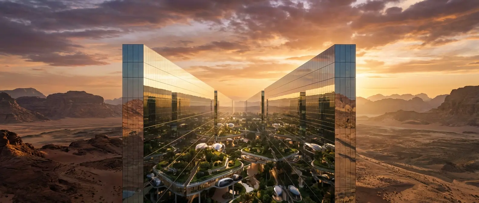 The Line - Εργοτάξιο και κατασκευαστικές εργασίες