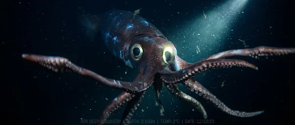 First Video of Colossal Squid: Ocean
