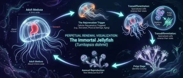 Η Αθάνατη Μέδουσα Turritopsis: Ζει για Πάντα;