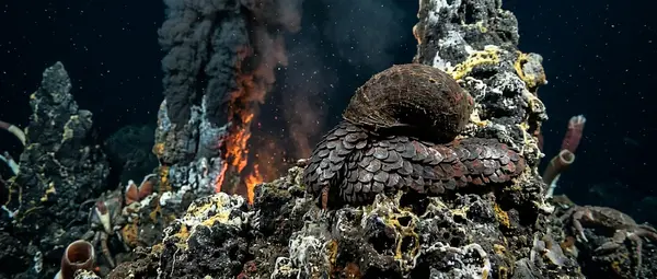 Iron-Armored Snail Lives in Deep-Sea Volcanic Vents