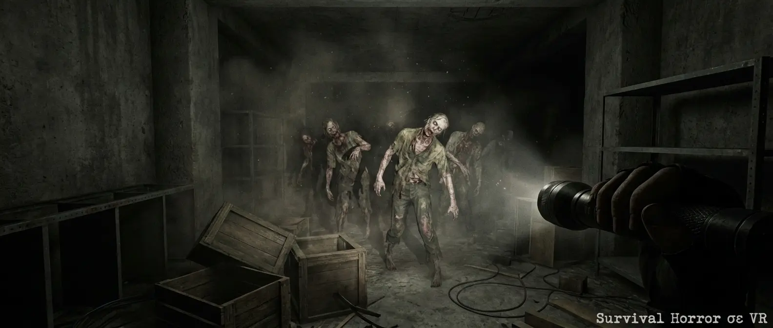 The Walking Dead Saints & Sinners VR zombie survival horror gameplay with undead threats