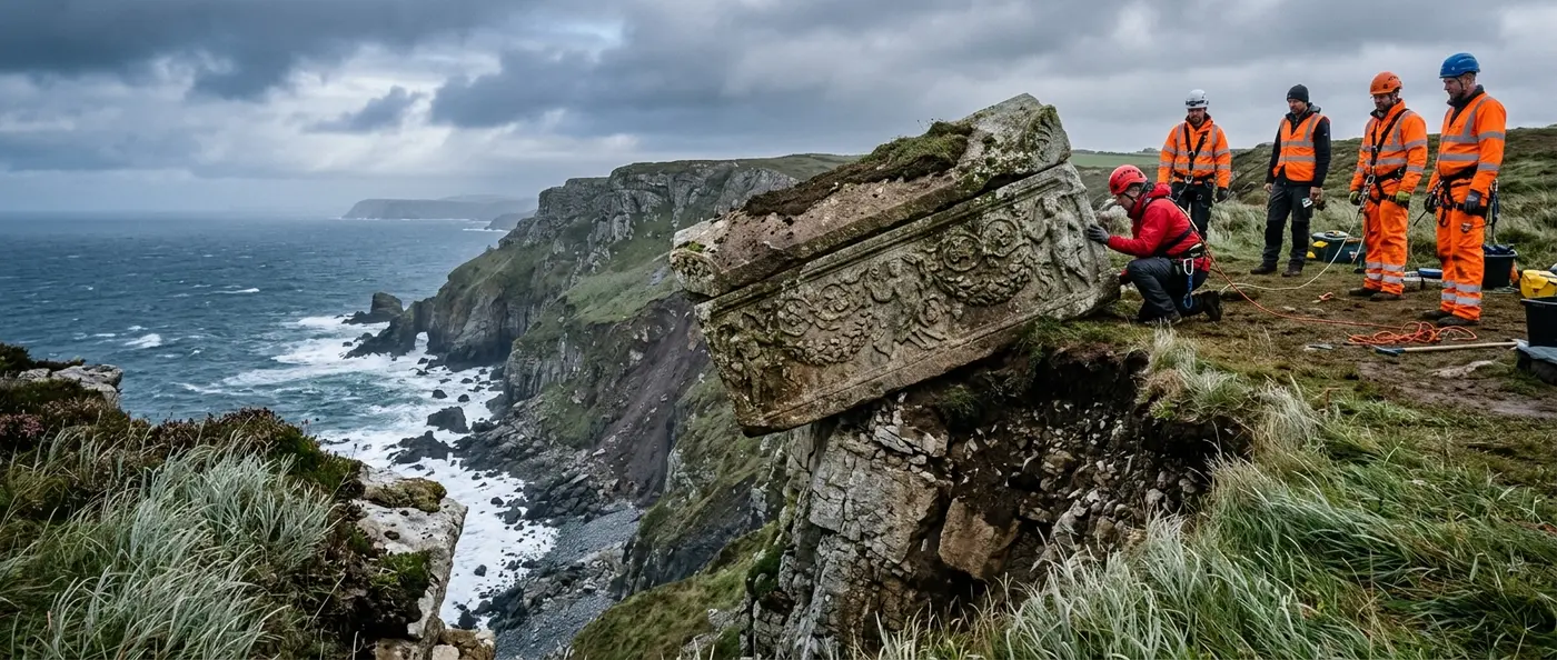 Ρωμαϊκή αυτοκρατορική πομπή με φέρετρο που πέφτει από γκρεμό στη Βιθυνία το 337 μ.Χ.
