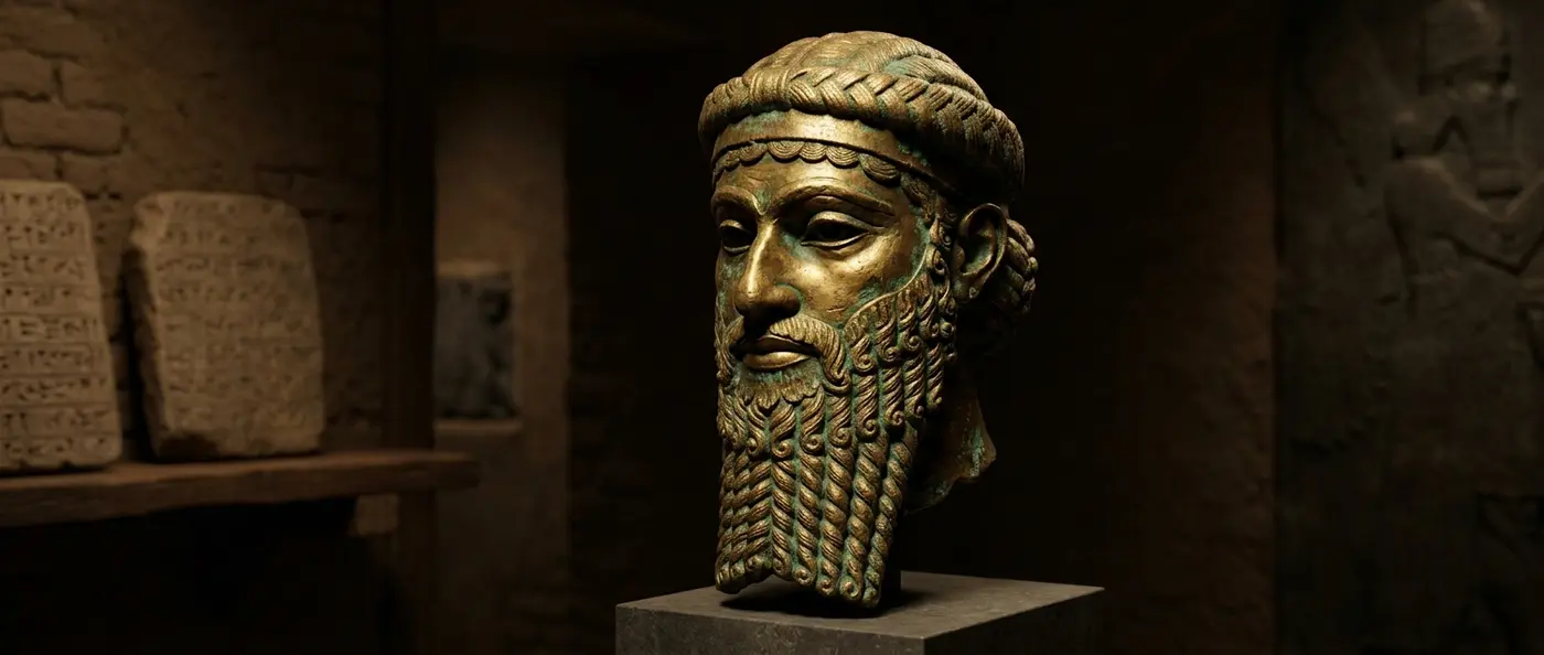 Ancient relief depicting Sargon of Akkad, the world's first emperor who united Mesopotamia 4,300 years ago
