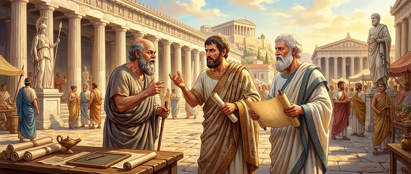 Σωκράτης Πλάτωνας Αριστοτέλης: Τρεις Γίγαντες της αρχαίας φιλοσοφίας