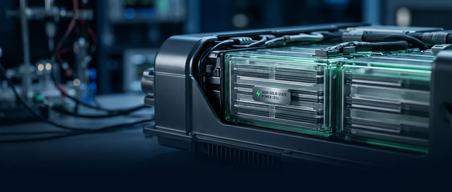 MG4 Urban with SolidCore semi-solid-state battery technology dashboard display