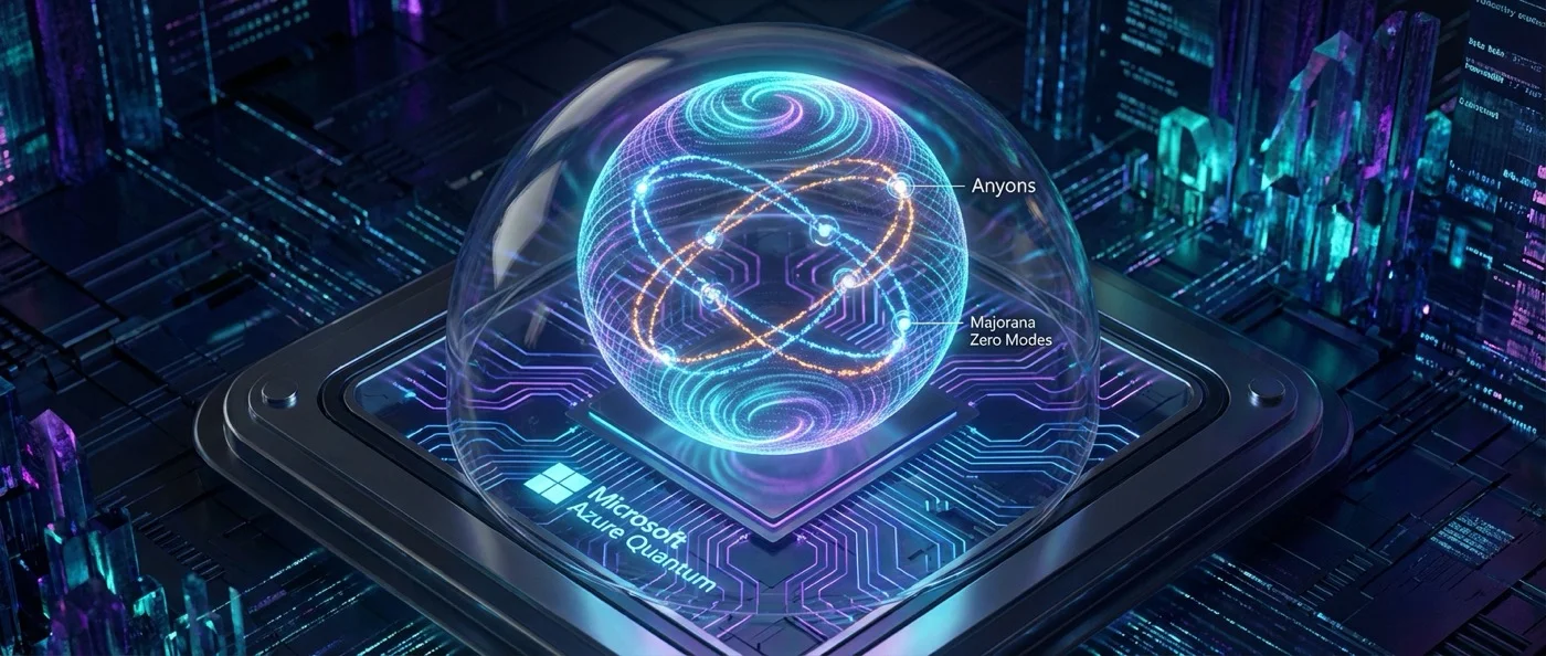 Microsoft's Majorana 1 processor chip showcasing topological qubit technology for stable quantum computing