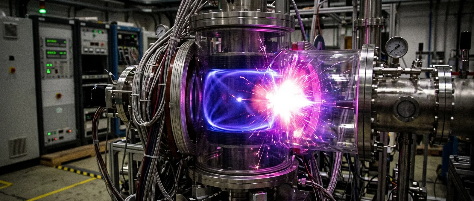 CERN antimatter production facility with particle accelerator equipment