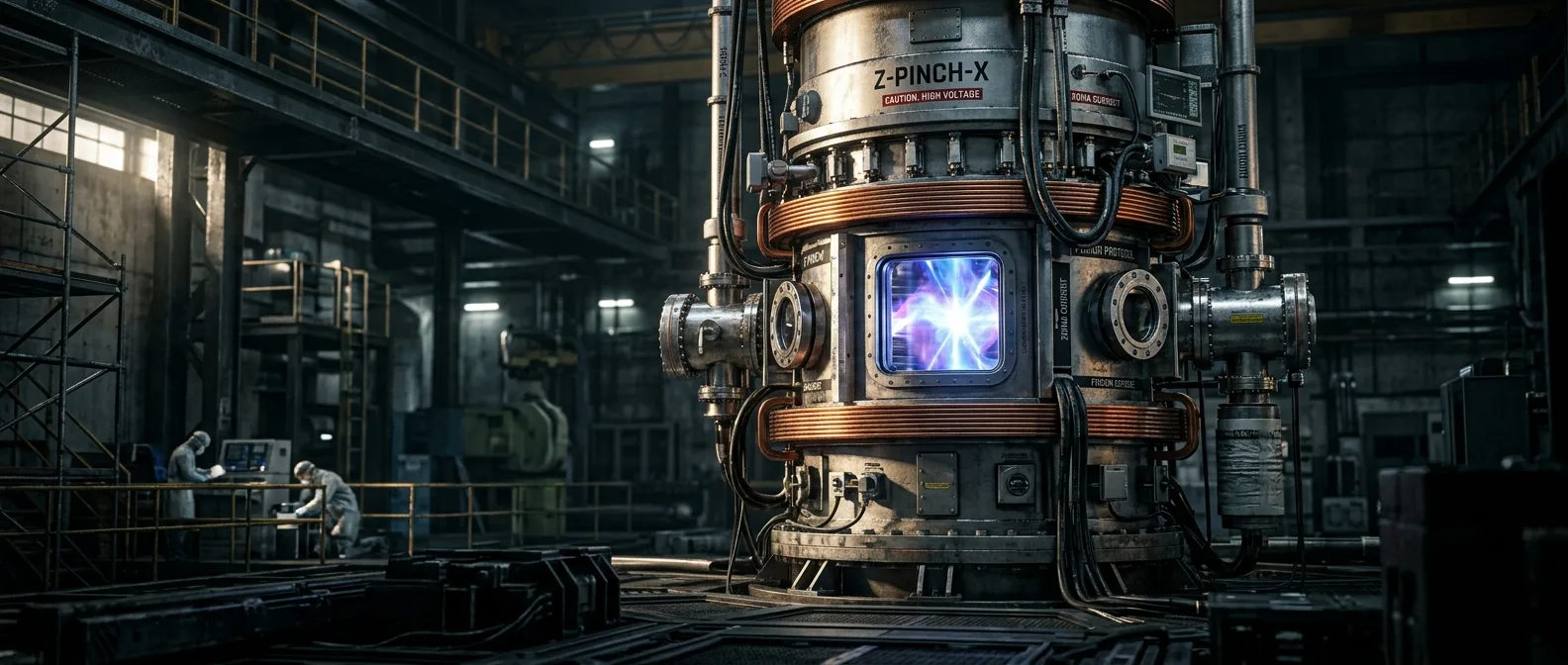 Zap Energy's 12-foot Z-pinch fusion reactor achieving record 1.6 gigapascal plasma pressure with lightning-based confinement technology