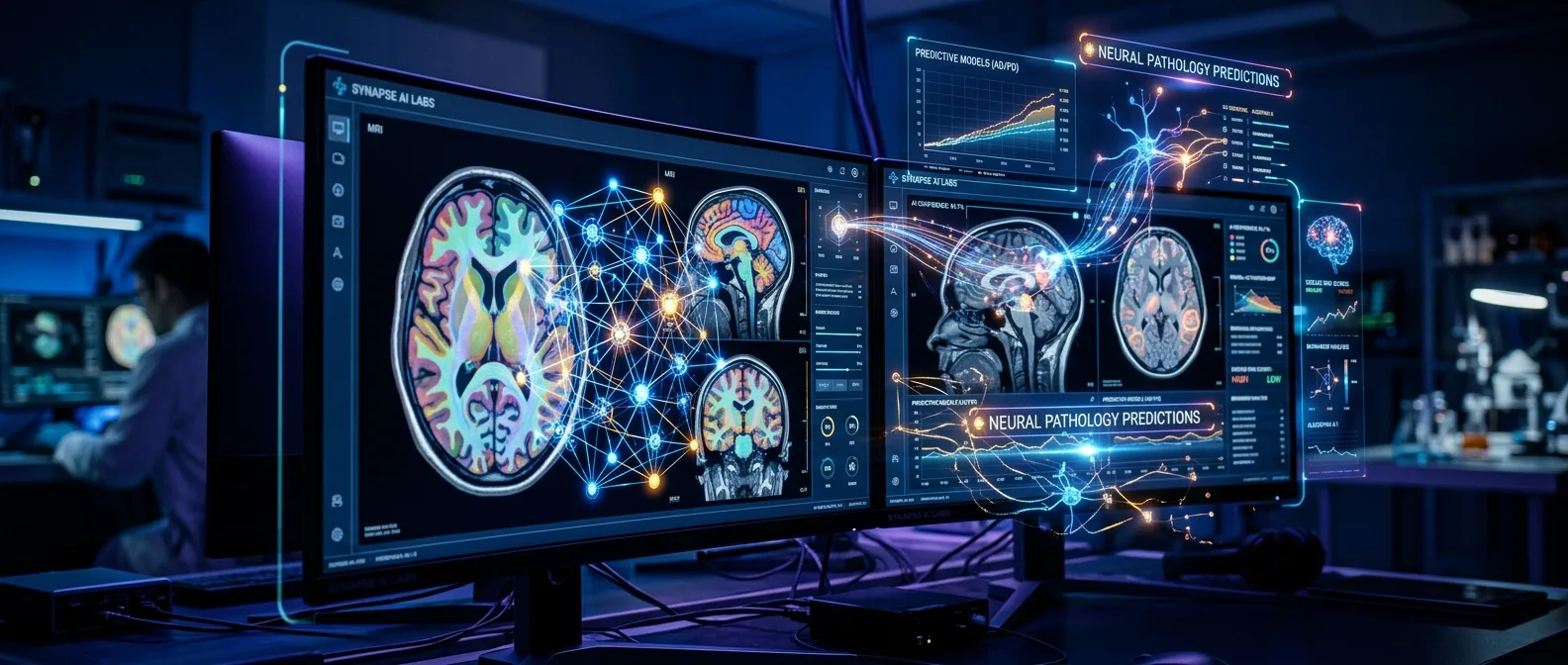 BrainIAC AI foundation model analyzing MRI brain scans for neurological disease prediction