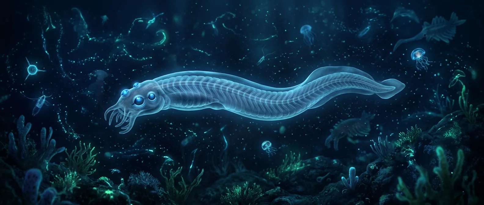 Four-eyed prehistoric reptile Saniwa ensidens fossil showing pineal and parapineal eye sockets in skull