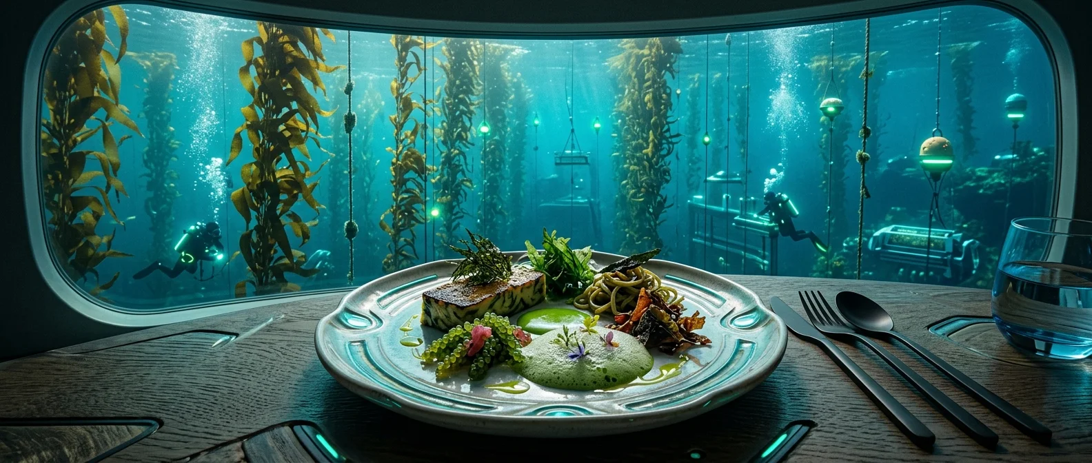 Comparison of traditional farming with new food technologies of 2050 - algae, insects and vertical farming